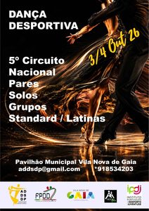 5ª Prova do Circuito Nacional Standard e Latinas (Pares, Solos e Grupos) e Provas Abertas (Pares e Solos)